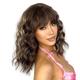 Short Pink Wigs for Women Short Wavy Hot Pink Wigs with Bangs Synthetic Pink Curly Bob Wig Curly Shoulder Length Cosplay Wig for Women Girls Colored Wigs