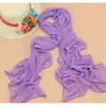 Women's Chiffon Scarf Party Evening Street Dailywear Wine Black Pink Scarf Pure Color / Basic / Winter / Spring / Summer / Vintage