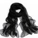 Women's Chiffon Scarf Party Evening Street Dailywear Wine Black Pink Scarf Pure Color / Basic / Winter / Spring / Summer / Vintage