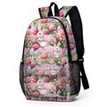 Women's Backpack School Bag Bookbag 3D Print Commuter Backpack School Outdoor Easter Anime Cartoon Polyester Large Capacity Lightweight Durable Zipper Print Pink Red Fuchsia