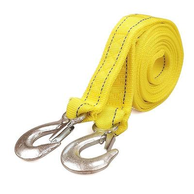 StarFire Trailer Rope Double Thick Towing Belt 4 Meters 5 Tons Pulling Rope Hook Car Tow Rope Tow Rope Auto Supplies