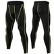 Men's Compression Pants Running Tights Leggings Base Layer Athletic Athleisure Spandex Breathable Quick Dry Moisture Wicking Fitness Gym Workout Running Sportswear Activewear Navy Black White