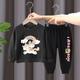 2 Pieces Kids Girls' Rainbow Crewneck Hoodie Pants Set Long Sleeve Active Outdoor 3-7 Years Spring Black unicorn sweater nice black pants Black unicorn sweater nice gray pants Orange unicorn