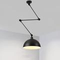 LED Pendant Light, Macaron Pole Rocker Arm Chandelier 30 cm 3000K E27 1-Light Modern Long Arm Spotlight Suspension Light Bar Loft Restaurant (Bulb Included)