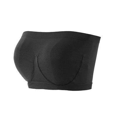 Women's Bras Bralettes Tube Bra Strapless Full Coverage Solid Color Scoop Neck Micro-elastic Breathable Invisible Casual Daily Nylon Green / 1 PC Home Outfits