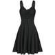 Women's Lace up Backless Black Dress Mini Dress Plain V Neck Sleeveless Daily Date Spring Fall Black Pink