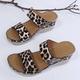 Women's Sandals Wedge Sandals Sexy Shoes Outdoor Slippers Daily Beach Walking Leopard Snake Summer Platform Wedge Heel Open Toe Sexy Classic Casual Faux Leather Loafer Leopard Print Snake print