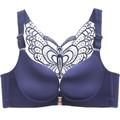 Women's Curve Plus Size Solid Color Butterfly Ladies Sexy Winter Fall Spring Push Up Bras 3/4 Cup Bra Black Wine Red Big Size US34A / FR90A / INT75A US34B / FR90B / INT75B US34C / FR90C / INT75C