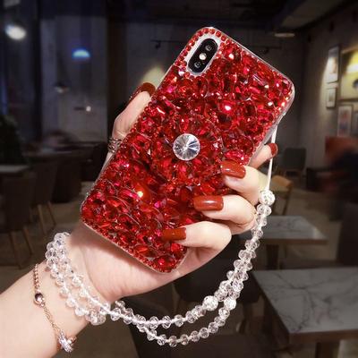 Phone Case For Samsung Galaxy S23 S22 S21 S20 Plus Ultra A54 A34 A14 S10 Plus Back Cover with Stand Holder Bling Rhinestone Glitter Shine Acrylic