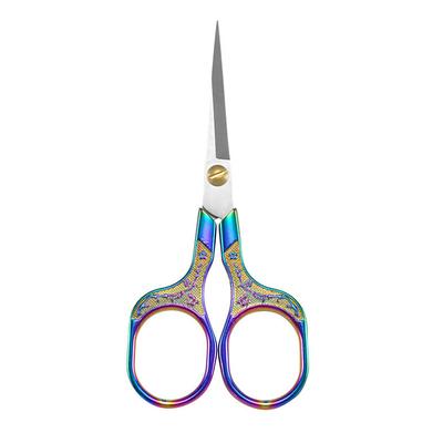 Plum Scissors Stainless Steel Household Scissors Office Stationery Scissors Handmade Paper-Cut Thread Scissors Retro Embroidery Scissors