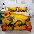 3D Bedding Dragon print Print Duvet Cover Bedding Sets Comforter Cover with 1 print Print Duvet Cover or Coverlet,2 Pillowcases for Double/Queen/King