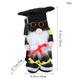 Graduation Gift Faceless Doll with Doctoral Cap, Rudolph Plush Doll Standing Ornament, Perfect Decorative Piece