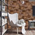 Cool Wallpapers 6pcs Cobblestone Wooden Pattern Wall Panels Wall Mural, Stone Peel Stick Wall Tile Sticker, Kitchen Self-adhesive Wall Decor Waterproof, Room Decor, Home Decor 15x30cm(5.9x11.8)