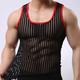 Men's Tank Top Vest Top Undershirt Sleeveless Shirt U Neck Sports Outdoor Vacation Sleeveless Mesh Clothing Apparel Fashion Daily Sport