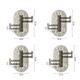 4PCS Transparent Rotating 4-Link Hook With Strong Adhesive Towel Rack Bathroom Wall Storage Rack No Punching Or Marking Adhesive Hook