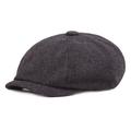 Men's Beret Hat Newsboy Cap Khaki Dark Gray Cotton Print Fashion 1920s Fashion Outdoor Outdoor Street Daily Stripe Windproof Comfort Warm Breathable