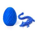 3D Printed Dragon in Egg, Full Articulated Dragon Crystal Dragon with Dragon Egg, Flexible Joints Home Decor Executive Desk Toys, 5-INCH Dragon Egg 12-INCH Dragon