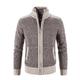 Men's Sweater Cardigan Zip Sweater Sweater Jacket Fleece Sweater Knit Knitted Color Block Shirt Collar Stylish Casual Outdoor Sport Clothing Apparel Fall Winter Blue Light Grey S M L