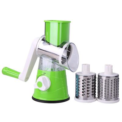 Manual Rotary Cheese Grater Kitchen Speed Round Tumbling Box Shredder Drum Vegetable Slicer Nuts Grinder for Veggie Potato Cucumber Carrot Chocolate for Pizza Hashbrowns Salad