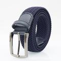 Men's Belt Simple Casual Polyester Stretch Knit Buckle Belt Fashionable Gift For Boyfriend And Father