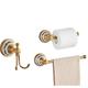 Wall Mounted Bathroom Accessory Set Towel Bar Robe Hook Adorable Antique Modern Brass Bathroom Hotel bath