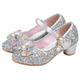 Girls'Heels Party Mary Jane Basic Pump PU Little Kids(4-7ys) Big Kids(7years ) Dress Crystal Bowknot White Black Purple Spring Summer / Flower Girl Shoes / EU36