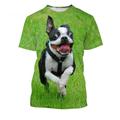 Animal Dog French Bulldog T-shirt Anime Graphic T-shirt For Couple's Men's Women's Adults' 3D Print Casual Daily