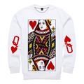 Heart of The Cards King K Queen Q Jack J Hoodie Anime Cartoon Anime 3D Graphic Street Style Hoodie For Couple's Men's Women's Adults' 3D Print