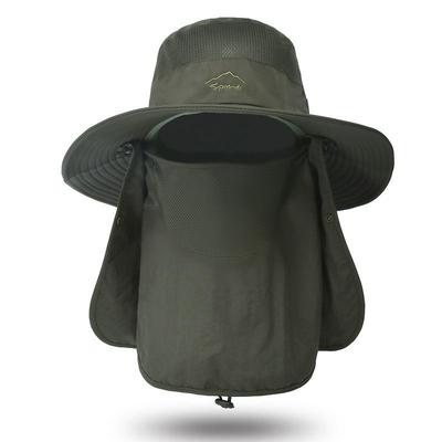 Sun Hat Summer Outdoor Sunscreen Fisherman Hat Detachable Fishing Breathable Sun Hat Female Face Hat