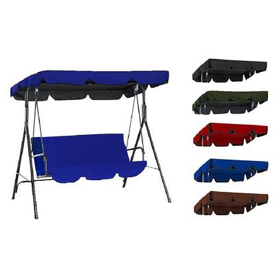 Waterproof Patio Swing Canopy Cover Set, Swing Canopy Replacement, Windproof Waterproof Anti-UV Top Cover for Patio Swing
