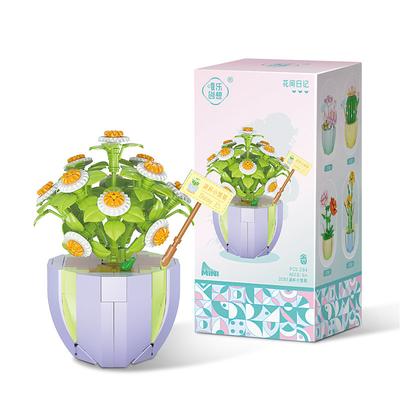 Women's Day Gifts Building Blocks Toys,Assembly Diy Toy Building Blocks Potted Flowers Small Gifts Flower Room Diary Vital Chrysanthemum for Ages 14 Mother's Day Gifts for MoM