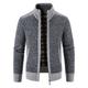 Men's Cardigan Sweater Fleece Sweater Ribbed Knit Cropped Knitted Color Block Queen Anne Warm Ups Modern Contemporary Daily Wear Going out Clothing Apparel Spring Fall Navy Blue Dark Gray S M L