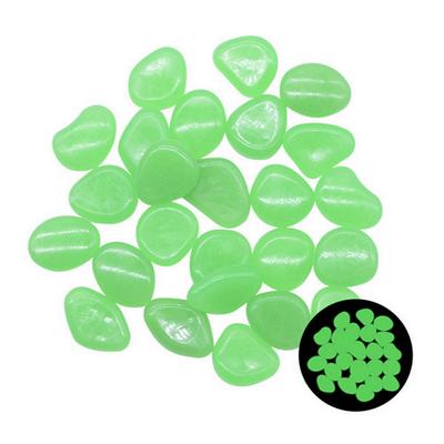 90pcs/pack Outdoor Yard Luminous Stones Garden Pebbles Glow In Dark Fish Tank Aquarium Decoration Natural Crystals Rocks