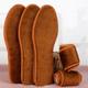 2 Pairs Winter Alpaca Wool Insoles Soft Plush Warm Thicken Foot Thermal Shoe Insole for Women Men Breathable Snow Boots Shoes Heat Pads