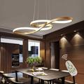 1-Light 75cm Acrylic Dimmable Pendant Light LED Chandelier Adjustable Note Design Modern for Home Livingroom Lighting ONLY DIMMABLE WITH REMOTE CONTROL