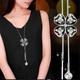 Korean Version Of Autumn And Winter Crystal Sweater Chain Necklace Wholesale High-end Women's Long Chain Versatile Tassel Pearl Pendant With Accessories