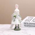 Easter Cartoon Cute Bunny Home Table Resin Ornaments Creative Birthday Gift Girl Gift Book