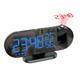 LED Projection Digital Alarm Clock for Bedrooms FM Radio Alarm Clock on Ceiling Temperature Humidity Display 12/24H Snooze Dual Loud Alarm Clock