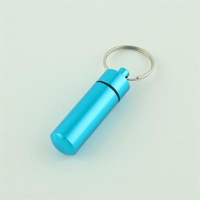 Mini Pill Bottle Charm Key Ring - Waterproof Metal Keychain - Portable amp; Creative Fashion Keychain