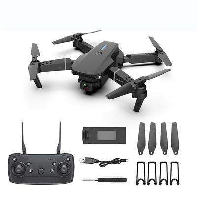 E88Pro Foldable GPS drone with 4K Ultra HD camera Adult quadcopter brushless motor automatic return home Follow Me 52 min flight time remote control range including carry bag