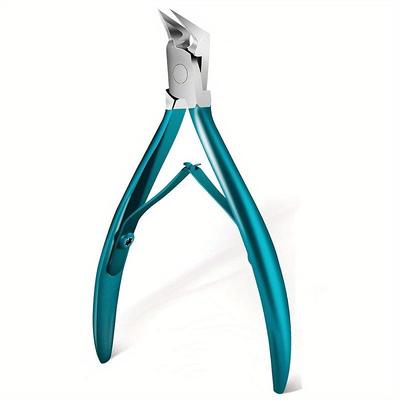Stainless Steel Toenail Clippers with Sharp Pointed Tip for Ingrown and Thick Nails - Wide Jaw Podiatry Care Tool