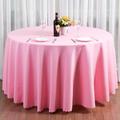 Round Tablecloths Fabric Table Cover Linens for Wedding Party Polyester Reception Banquet Events Kitchen Dining