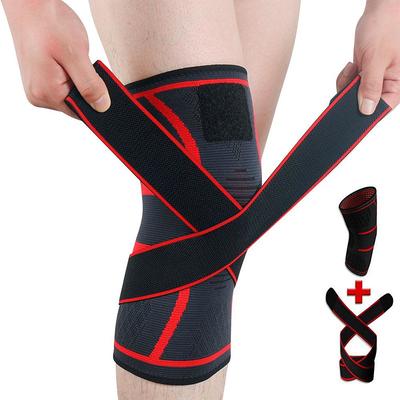 1 Pack Copper Knee Brace Compression Sleeves - Upgrade Support for Knee Pain Running Weightlifting Workout Injury Recovery Arthritis Meniscus Tears ACL Joint Pain Relif