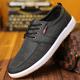 Men's Sneakers Skate Shoes Comfort Shoes Walking Sporty Classic Casual Outdoor Athletic Canvas Breathable Lace-up Black Gray Spring Fall