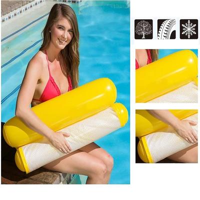 1 pcs Summer Inflatable Foldable Floating Row Swimming Pool Water Hammock Air Mattresses Bed Beach Pool Toy Water Lounge Chair,Inflatable for Pool
