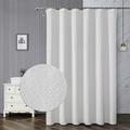 White Shower Curtain, Waterproof New Technology Shower Curtains for Bathroom, Waterproof Shower Curtains with 12 Hooks 72 x 72 Inches,Bubble Process Three-Dimensional Polyester Fiber Bath Decor