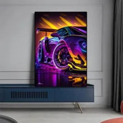 Car Wall Art Canvas Prints and Posters Pictures Decorative Fabric Painting For Living Room Pictures No Frame