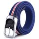 Men's Canvas Belt Braided Belts Black White Polyester Alloy Stripe Daily Wear Going out Weekend