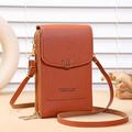 Women Bags Soft Leather Wallets Touch Screen Cell Phone Purse Crossbody Shoulder Strap Handbag for Female Cheap Women's Bags Vertical Wallet With Card Slots