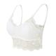 Women's Lace Bras Sheer Bras 3/4 Cup V Neck Push Up Lace Pure Color Pull-On Closure Date Valentine's Day Casual Daily Nylon Sexy 1PC White Black / Bras Bralettes / 1 PC